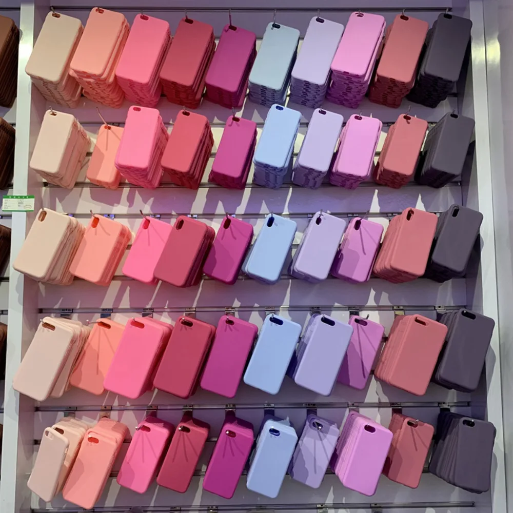 

Matte TPU Soft Phone Case For iPhone X XR XS MAX 7 Plus 6 6s 8 Simple Solid Color Ultra Thin Cases Silicone Candy Back Cover