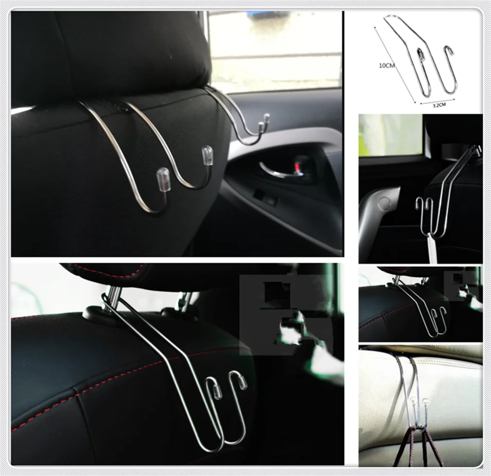 car seat headrest hanger hook hanging bag grocery storage for Jeep Liberty Trailhawk Commander Renegade Cherokee SAHALA