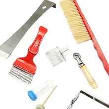 7 шт. Пчеловодство пчела из нержавеющей стали улья комплект для курильщика тепловой защиты скребка Оборудование Набор инструментов аксессуары