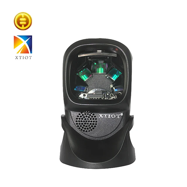 XT7100 التلقائي الليزر مسطحة الباركود ماسحة 20 خطوط سطح المكتب احادي الباركود قارئ 1D الليزر الباركود ماسحة