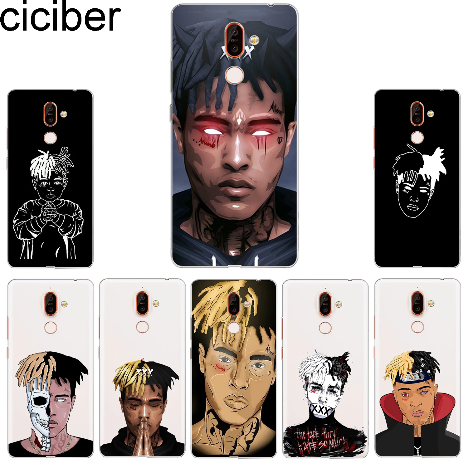 ciciber Phone Case for Nokia 9 PureView 1 2 3 5 6 7 8 Sirocco Back Cover 2.1 3.1 5.1 6.1 7.1 8.1 Plus Xxxtentacion |