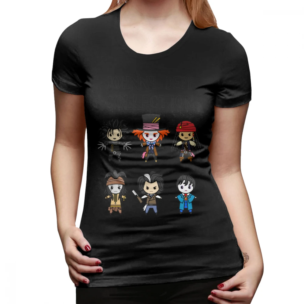 جوني ديب تي شيرت ديب جمع T قميص 100 القطن قصيرة الأكمام المرأة التي شيرت الرسم زائد حجم العصرية السيدات المحملة قميص جوني ديب تي شيرت ديب جمع T قميص 100 القطن قصيرة الأكمام المرأة التي شيرت الرسم زائد حجم العصرية السيدات المحملة قميص