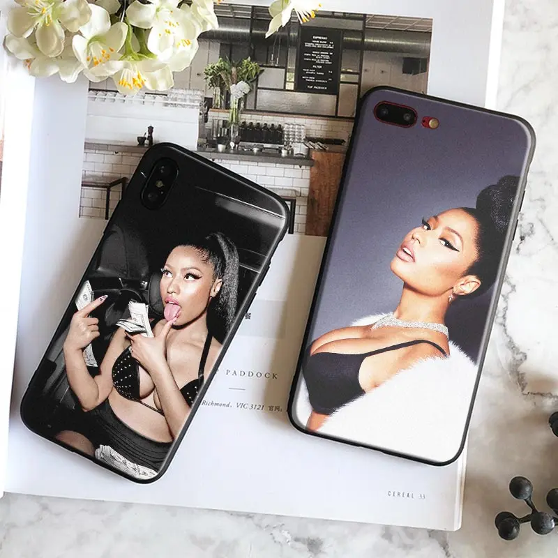 

Nicki Minaj Fashion Coque Soft Silicone Tpu Mobile Phone Case Cover For Apple iPhone X 8Plus 8 7Plus 7 6sPlus 6s 6Plus 6 5 5S SE