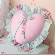 Encaje Rústico Elegante flor de la colmena de princesa cojín sofá/decoración de la boda de cama de almohadas textil para el hogar almohada lumbar coche mano descansa