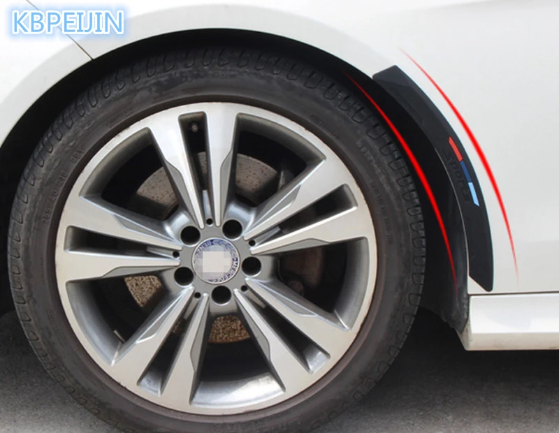 2 Pcs Car Fender Wheel Eyebrow edge protection strip Sticker for