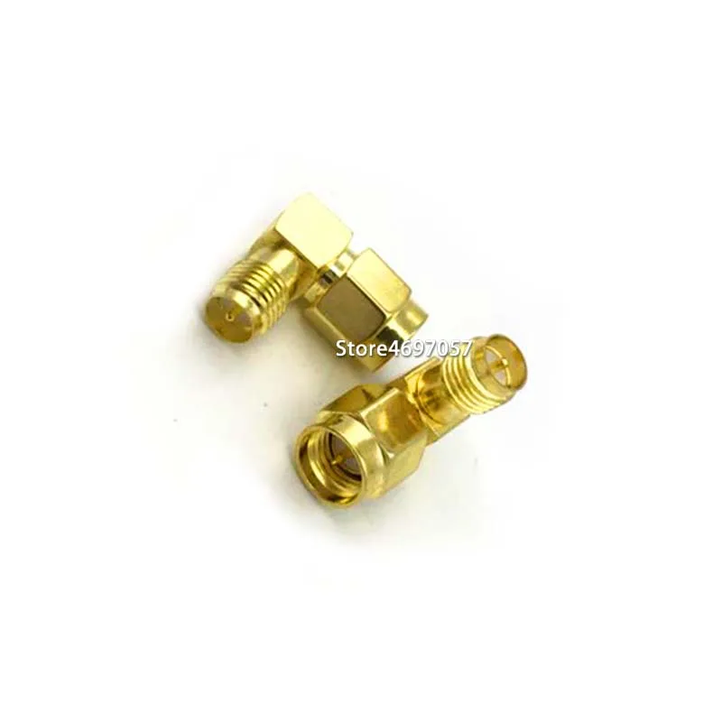 

SMA Male to RP SMA Female Connector 90 Degree Right Angle RF Adapter 1