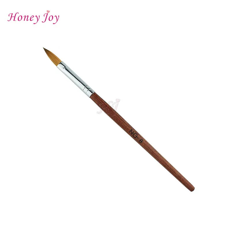Кисть Акриловая для маникюра кисточка рисования красивых ногтей размером № 8