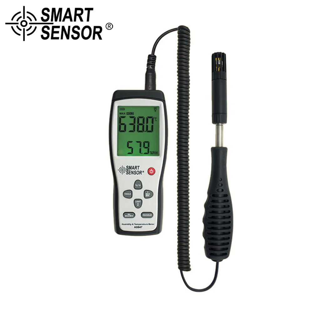 

SMART SENSOR 2 in 1 KType Thermocouple humidity gauge split digital hygrometer humidity meter -10~50 Temperature humidity sensor