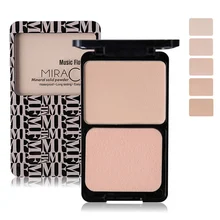 5 цветов для лица матовая мерцающая пудра долговечная консилер для макияжа Puff Contour Nude Compact Cosmetics