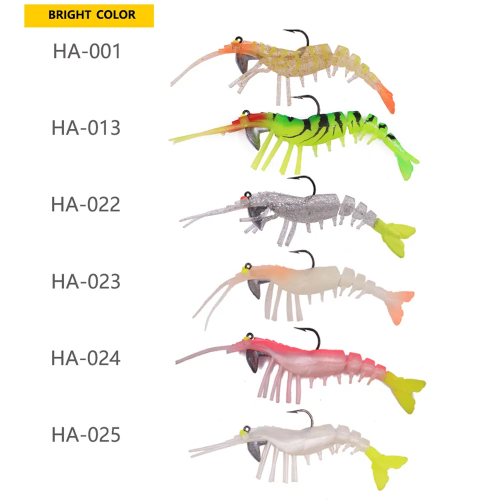 Hunthouse vudu shrimp lure 13.5cm 13.7g artificial soft shrimp lure fishing crankbait soft lure with smell TPE fishing shrimp