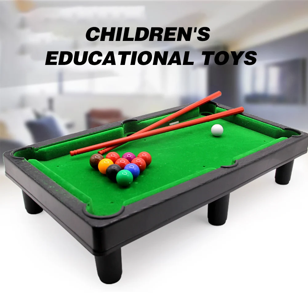 

MINI Funny toy Flocking desktop simulation billiards Novelty Mini billiards table sets children's play sports balls Sports Toys