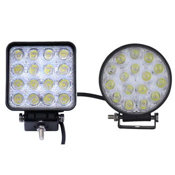

2pcs 48W LED Car Work Light Waterproof Offroad Boat Truck Tractor LED Light Driving Light Flood Beam Spotlight Headlight