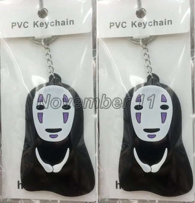 New 10Pcs Cute Cartoon Japanese anime Keychain Keyring Toy Figures For