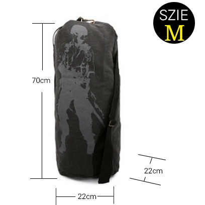 3 цвета Новая мода холщовая однотонная Повседневная сумка мужской военный рюкзак сумка дизайнерские рюкзаки для мужчин скидка 15% X111 - Цвет: M   black