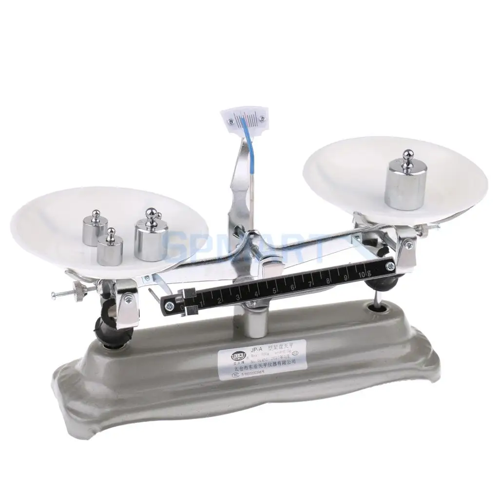 500 Gram Mechanical Table Balance Scale with 7 Weights for Teaching Tool laboratory Equipment