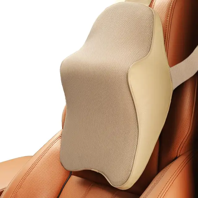 Car Pillow With Adjustable Strap Comfortable Memory Foam Neck Support For Car Seat Car Headrest
