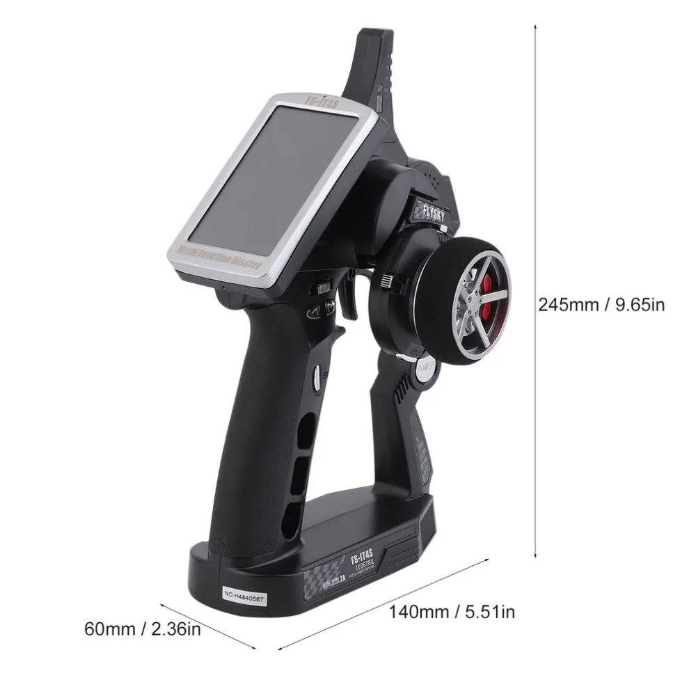 2,4 GHz AFHDS 2А система 4 канала сенсорный экран Радиоуправляемый Телеконвертер+ IA4B приемник для Flysky FS-IT4S