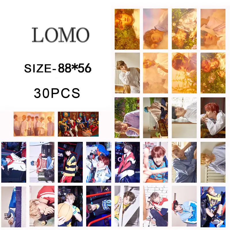 

SGDOLL Kpop BTS Love Yourself Lomo Card Bangtan Boys Jimin Suga Photo Poster 30pcs Set