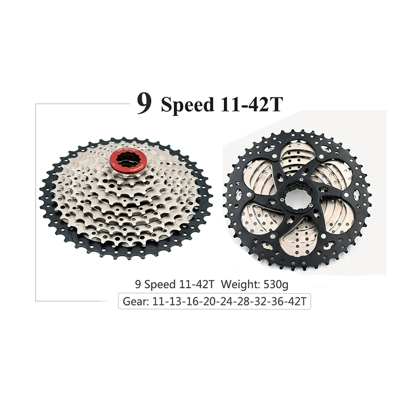 VG sports 9 speed 11-50 T/46 T/42 T MTB кассета велосипедная Звездочка свободного хода cdg 9S горный велосипед свободного хода 11-40 T/36 T Сверхлегкий