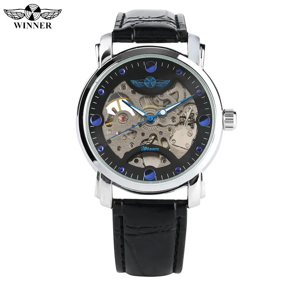 

Luxury Skeleton Automatic Mechanical Watches for Men Stainless Steel Case Mechanical Watch for Teenagers Gift Watch Gift for Boy