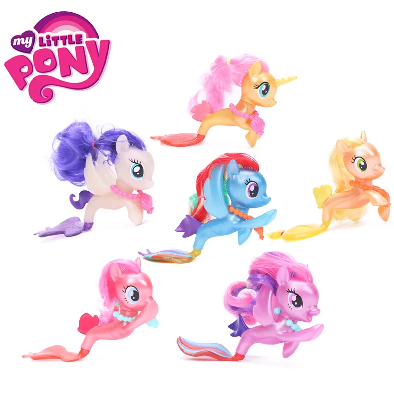 Упаковка из 6 фильм игрушки My Little Pony маленькие пони всех цветов радуги Платье в