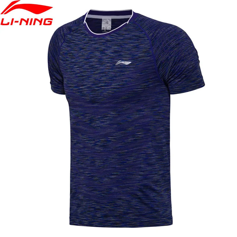

Li-Ning Men Badminton T-Shirts National Team Competition Top Slim Fit Comfort Seamless T-shirt AAYM139 MTS2697