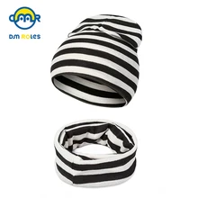 DMROLES Хлопковая шапочка для младенца для мальчиков и девочек, зимняя вязаная крючком теплая шапка бини для девочек и мальчиков, новая детская шапка с воротником