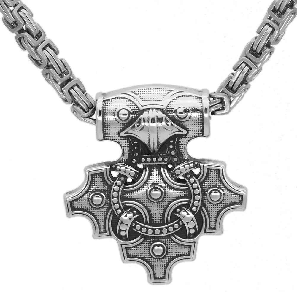 Скандинавский Викинг odin Ворон Тор молот Mjolnir stainles стальной кулон