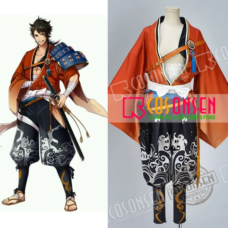 COSPLAYONSEN Touken Ranbu Fudou Yukimitsu Косплей Костюм новый