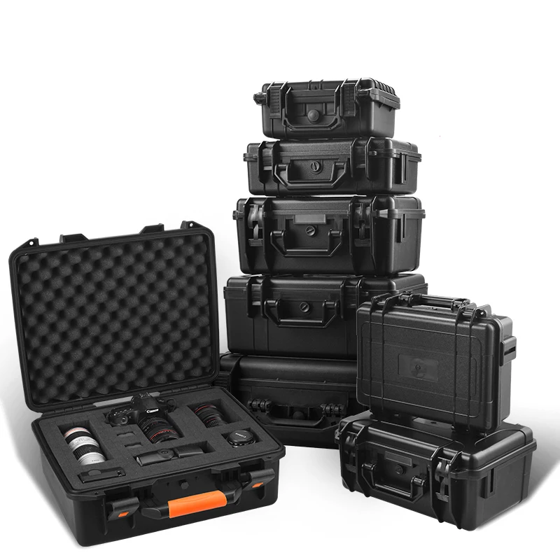 

Tool Case Impact Resistant Flight Case Protective Safety Shockproof Waterproof Toolbox Instrument Camera Case Tool Box with Foam