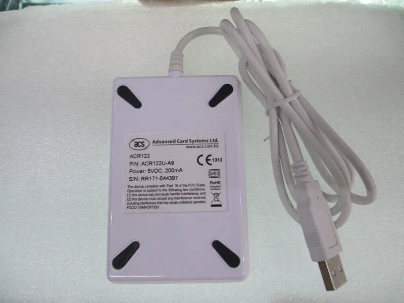 Новый NFC ACR122U RFID бесконтактных смарт-карт и писатель/USB с 5 xmifare карт ic