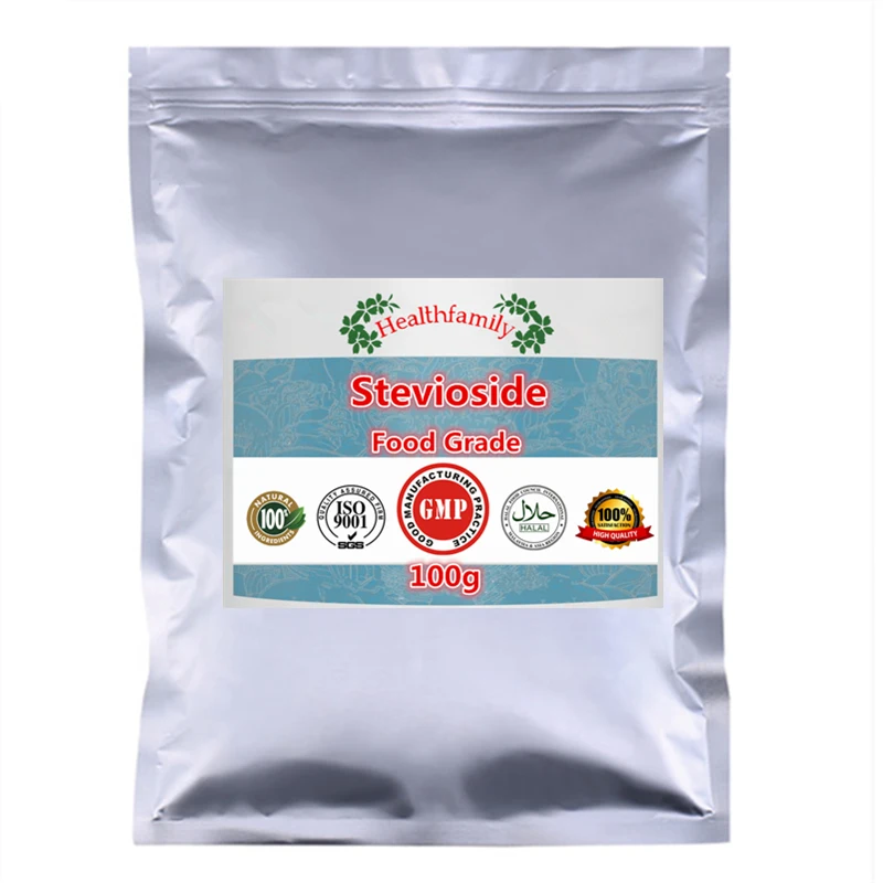 

100% Natural Sweetness Sugar Stevia Leaf Extract Steviosides Powder,Steviol Glycosides Healthy 0 Caloris Supplement for Diabetic