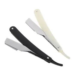 Стильный прямой край стальная бритва складной нож для бритья с лезвием Парикмахерская подарок