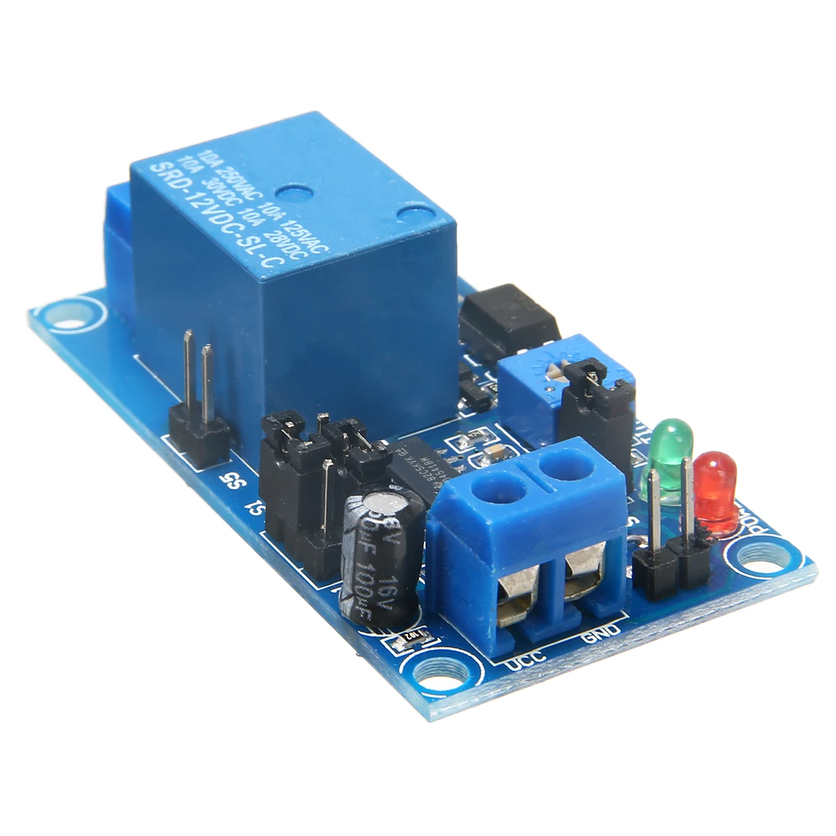 1pc  Adjustable Time Relay Module DC 12V Time Delay Relay Module Circuit Timer Timing Board Switch Trigger