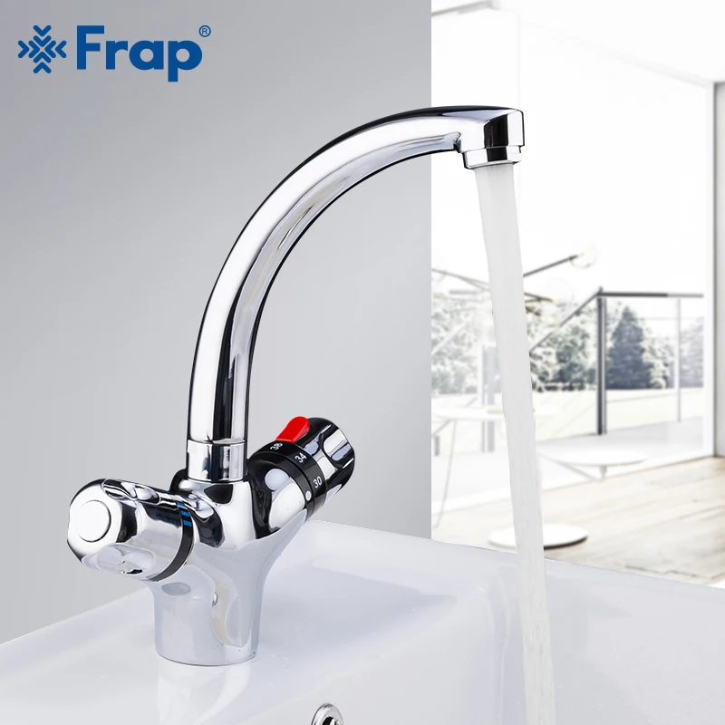 Günstig FRAP becken armaturen thermostat bad waschbecken mixer chrom waschbecken mixer wasserhahn wasserhähne wasserfall wasserhahn mischer messing wasserhähne griferia