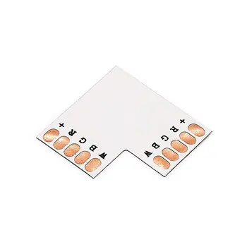 

5pcs RGBW Strip Connector 12mm 5 Pin Cross T L Corner Angle RGBWW Connectors Adapter For SMD 5050 RGBWW LED Strip Light