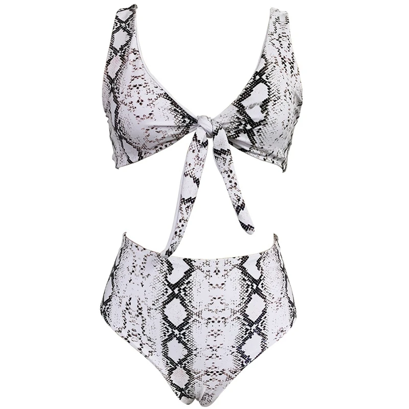 

Knotted Bikini Snake Bikini Bikini Ethnic Style Bikini High Waist Split Swimsuit
