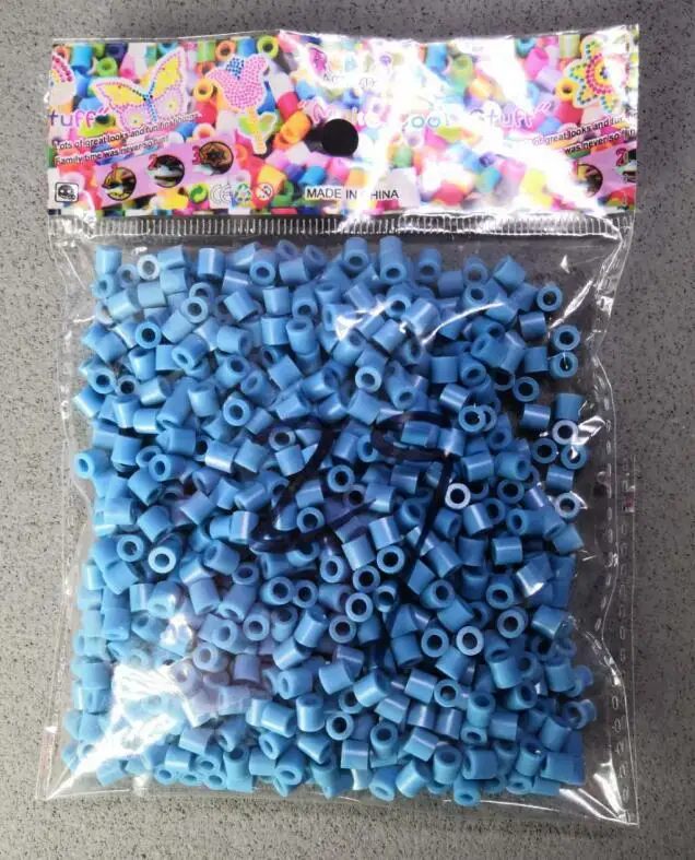 1000 шт Бусины 5,0 мм бусины Perler 5,0 мм DIY игрушки для рукоделия белые черные бусины ручной работы 3D Пазлы пополняемая посылка - Цвет: 29 grey blue