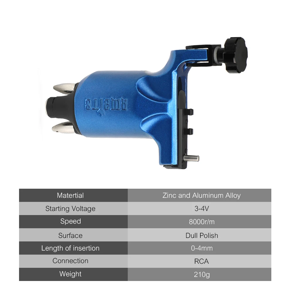 Besta Высокое качество татуировки клеймо роторная татуировка машина пистолет сильный 10 Вт мотор для шейдера linnner черный/серебристый/красный/синий