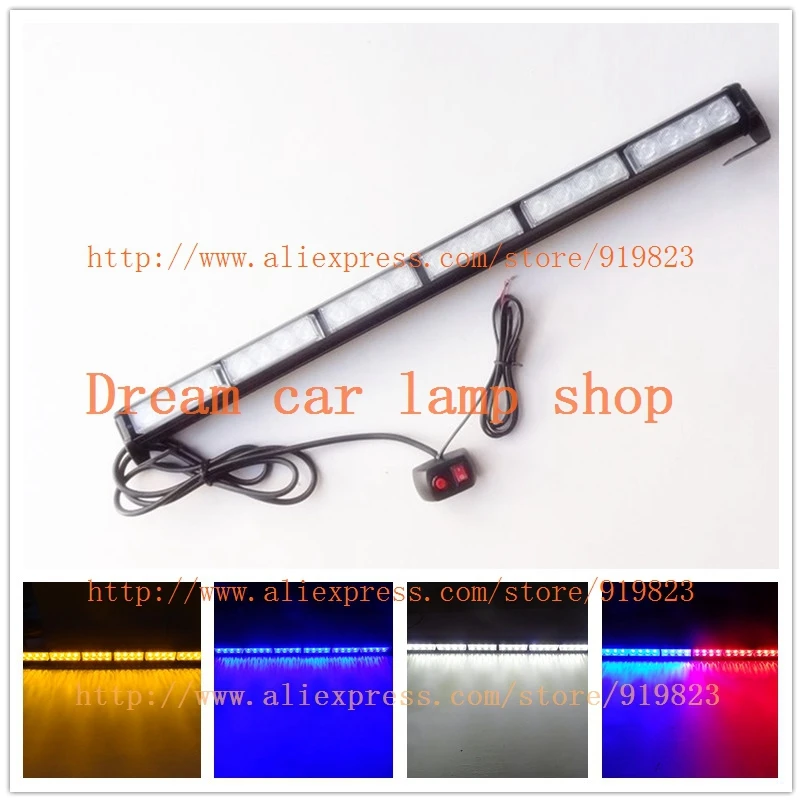 

New 6x4 led  strobe lights  car warning lights led emergency strobe lights DC12V RED BLUE WHITE AMBER GREEN