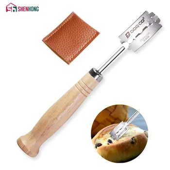 

SHENHONG New Specialty European Bread Arc Curved Bread Knife Western-style Baguette Cutting French Toas Cutter Prestrel Bagel
