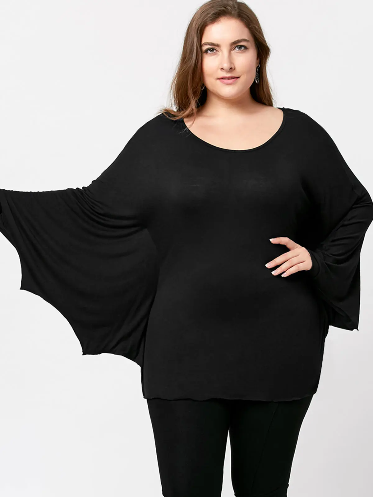 Aliexpress.com : Buy Kenancy Women Plus Size Halloween Batwing T Shirts ...