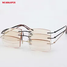 WEARKAPER тонированные линзы из титанового сплава фотохромные очки для чтения для мужчин и женщин Ультра светильник очки gafas de lectura 1,0-4,0