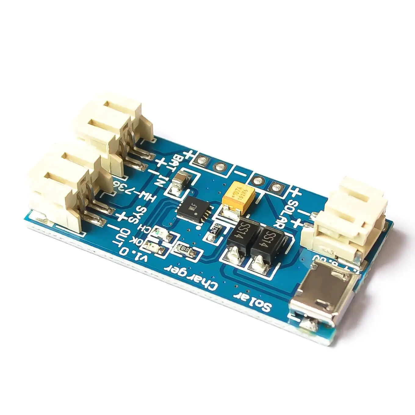 

500Ma Mini Solar Lipo Charger Board CN3065 Lithium Battery Charge Chip DIY Outdoor Charging Board Module For Arduino