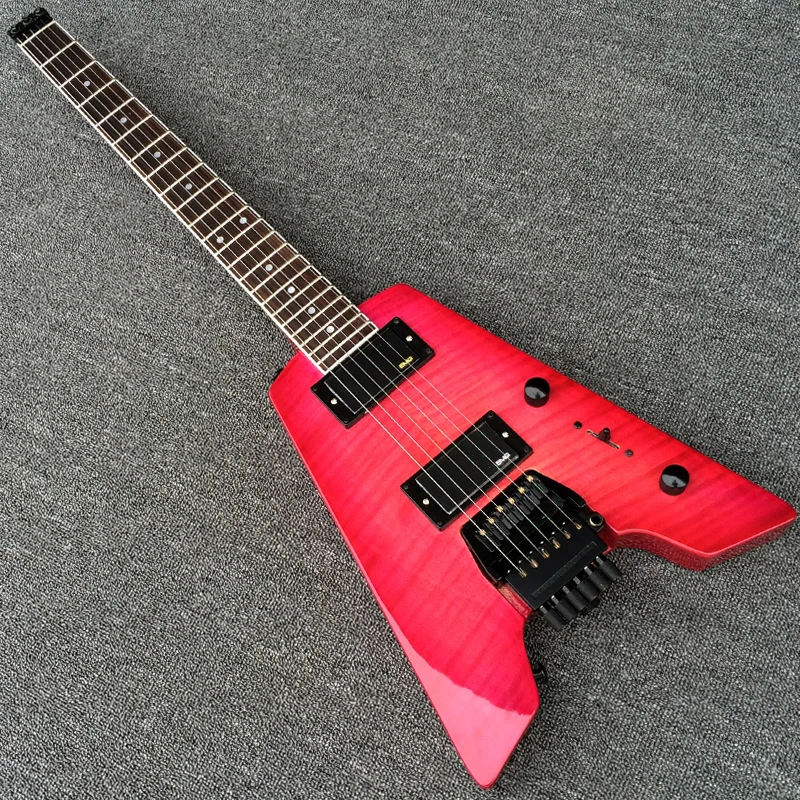 NEW! Headless Electric Guitar w/ Tremolo Bridge, Mini Portable Guitar