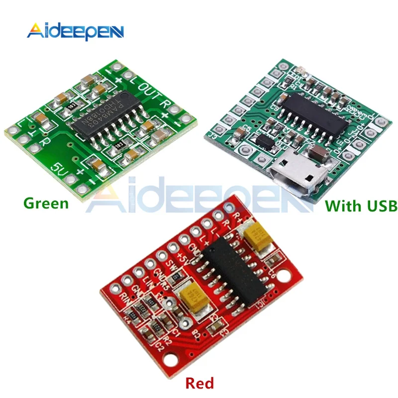 DC 2,5 V-5,5 V PAM8403 Супер Мини цифровой усилитель доска 2*3 W Класс D Цифровой усилитель плата эффективный блок питания Micro USB