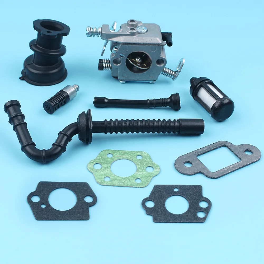 

Carburetor Intake Manifold Fuel Oil Filter Line Hose Kit For Stihl 021 023 025 MS250 MS210 MS230 Chainsaw w/ Muffler Carb Gasket