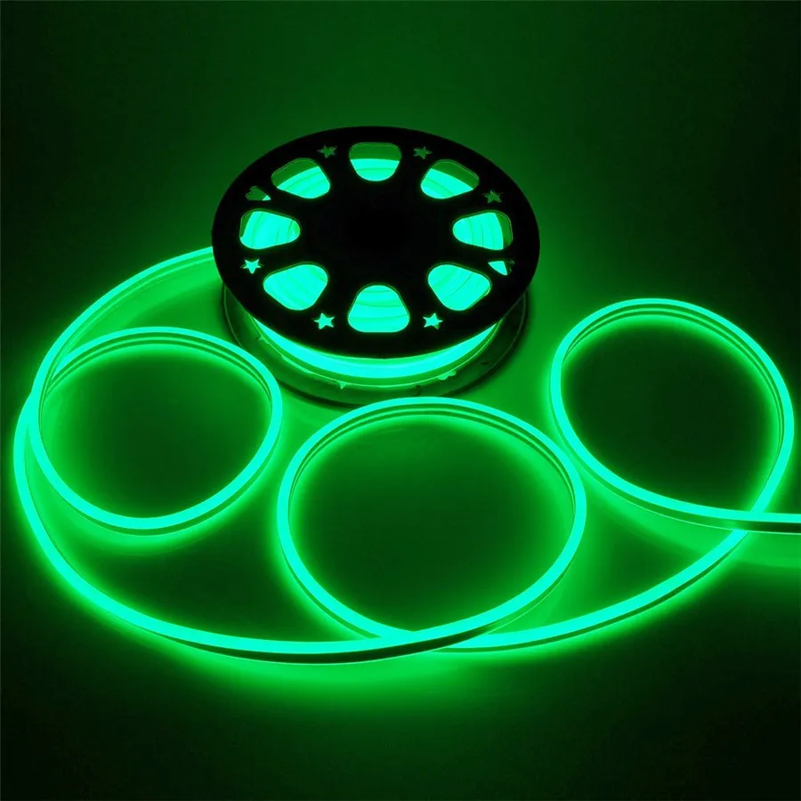 120led/м 220 в 2835 неоновый светодиодный светильник IP68 водонепроницаемый гибкий