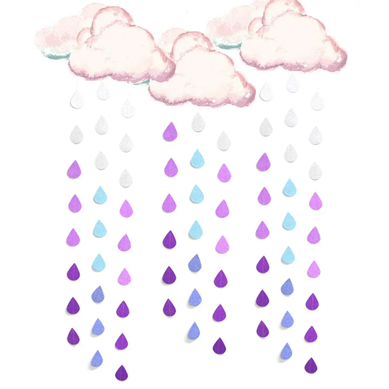 

1PC 1.3M Raindrop DIY Garland Banners Birthday Party Wedding Baby Shower Home Garden Decoration Photobooth Props
