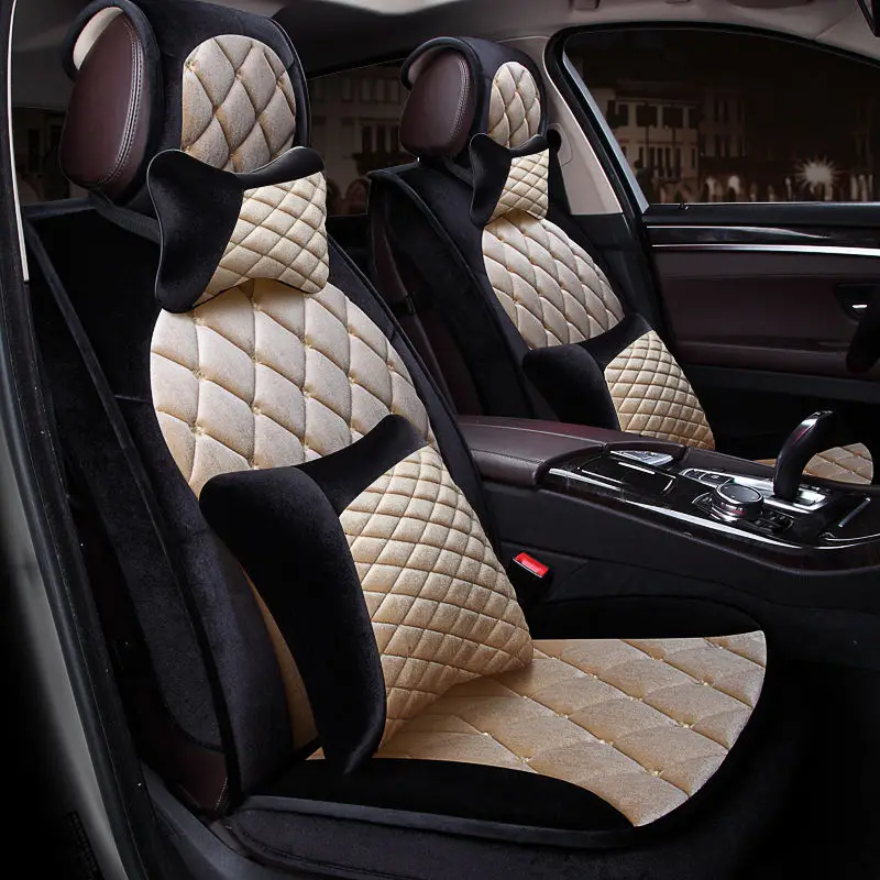Winter Plush Car Seat Cover Cushion For Audi A3 A4 A5 A6 A7 Series Q3